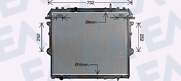 31R71324 EACLIMA Радиатор, охлаждение двигателя