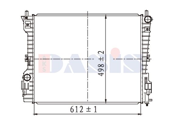 520145N AKS DASIS Радиатор, охлаждение двигателя