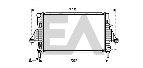 31R44003 EACLIMA Радиатор, охлаждение двигателя