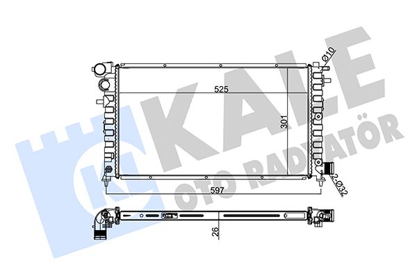 217100 KALE OTO RADYATÖR Радиатор, охлаждение двигателя