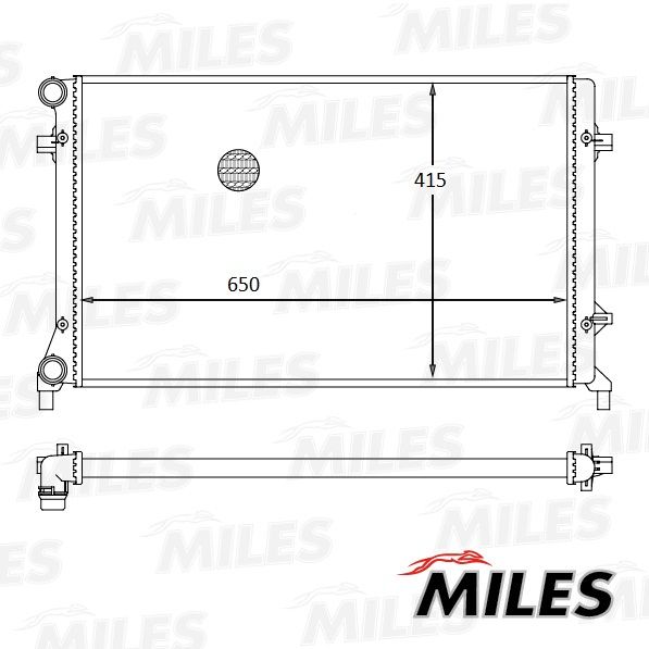 ACRM088 MILES Радиатор, охлаждение двигателя