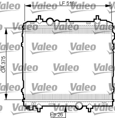 735531 VALEO Радиатор, охлаждение двигателя