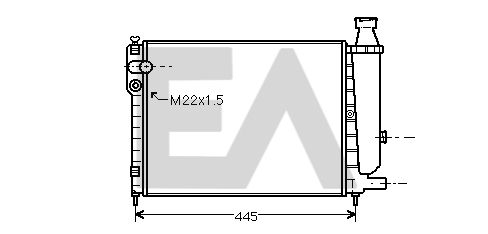31R10049 EACLIMA Радиатор, охлаждение двигателя