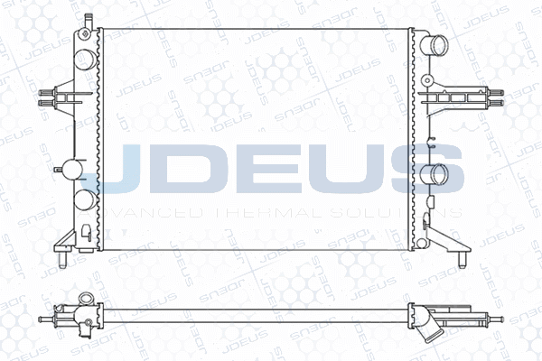 M0200740 JDEUS Радиатор, охлаждение двигателя