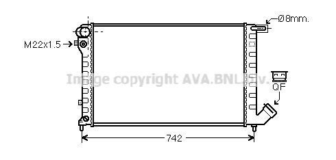 CNA2159 AVA QUALITY COOLING Радиатор, охлаждение двигателя