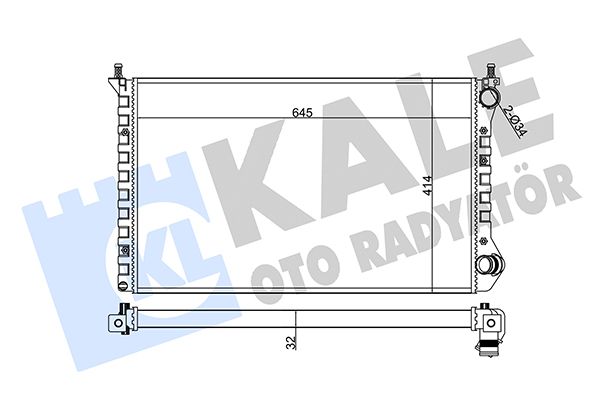 355845 KALE OTO RADYATÖR Радиатор, охлаждение двигателя