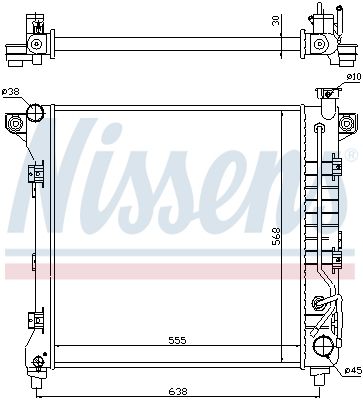 60998 NISSENS Радиатор, охлаждение двигателя