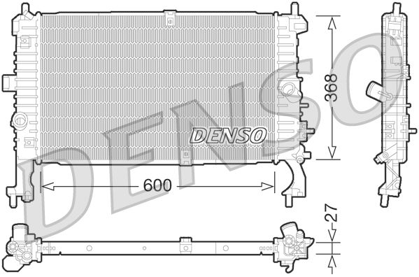 DRM20106 DENSO Радиатор, охлаждение двигателя