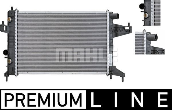 CR390000P MAHLE Радиатор, охлаждение двигателя