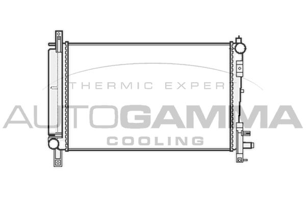103401 AUTOGAMMA Радиатор, охлаждение двигателя
