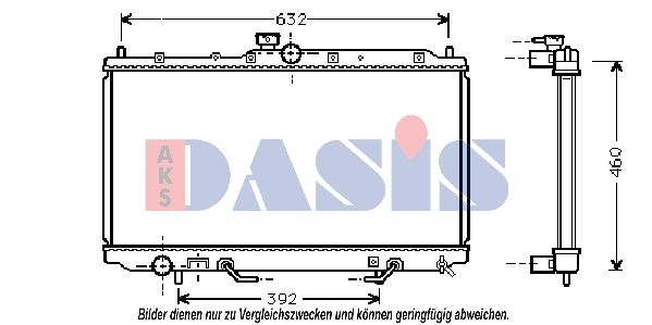 140056N AKS DASIS Радиатор, охлаждение двигателя