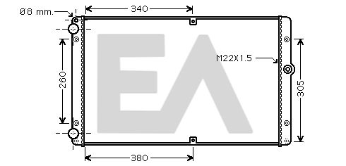 31R77112 EACLIMA Радиатор, охлаждение двигателя