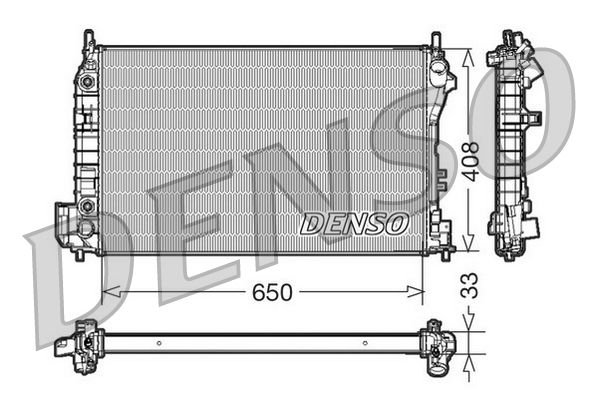 DRM20089 DENSO Радиатор, охлаждение двигателя