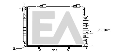 31R50056 EACLIMA Радиатор, охлаждение двигателя