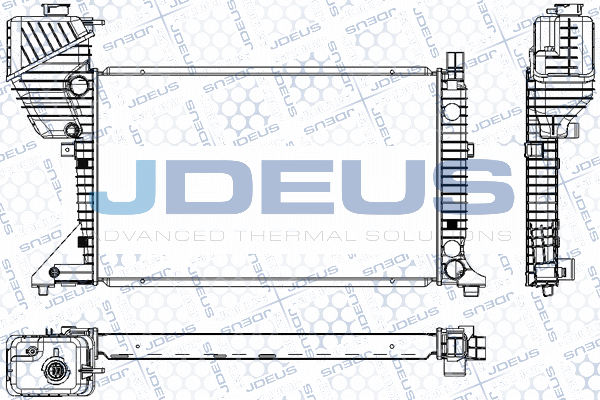 RA0170840 JDEUS Радиатор, охлаждение двигателя