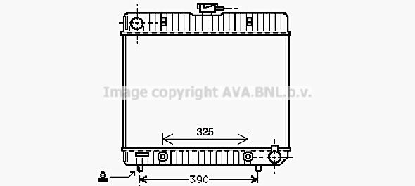 MS2043 AVA QUALITY COOLING Радиатор, охлаждение двигателя