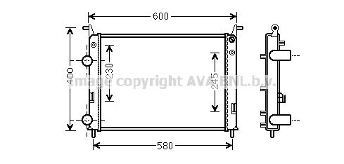 FTA2336 AVA QUALITY COOLING Радиатор, охлаждение двигателя