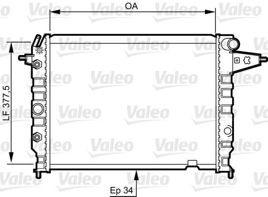 730395 VALEO Радиатор, охлаждение двигателя