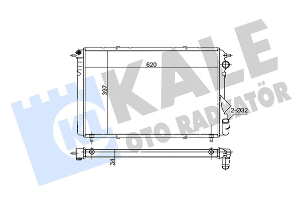 217300 KALE OTO RADYATÖR Радиатор, охлаждение двигателя
