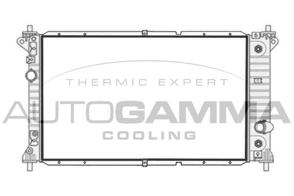 107938 AUTOGAMMA Радиатор, охлаждение двигателя