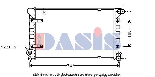 330050N AKS DASIS Радиатор, охлаждение двигателя