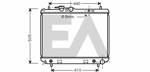 31R19029 EACLIMA Радиатор, охлаждение двигателя