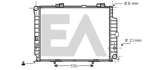 31R50002 EACLIMA Радиатор, охлаждение двигателя