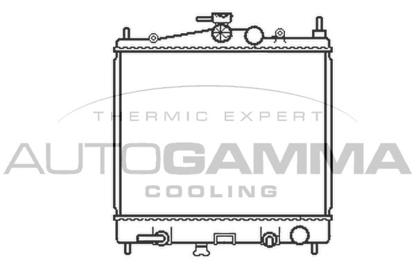 103383 AUTOGAMMA Радиатор, охлаждение двигателя