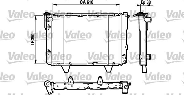 730037 VALEO Радиатор, охлаждение двигателя