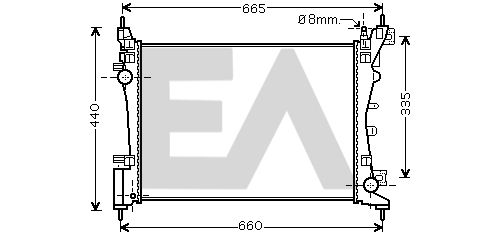 31R10106 EACLIMA Радиатор, охлаждение двигателя