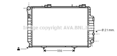 MS2263 AVA QUALITY COOLING Радиатор, охлаждение двигателя