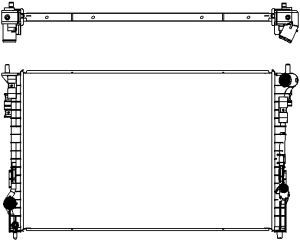 31618502 SAKURA Automotive Радиатор, охлаждение двигателя