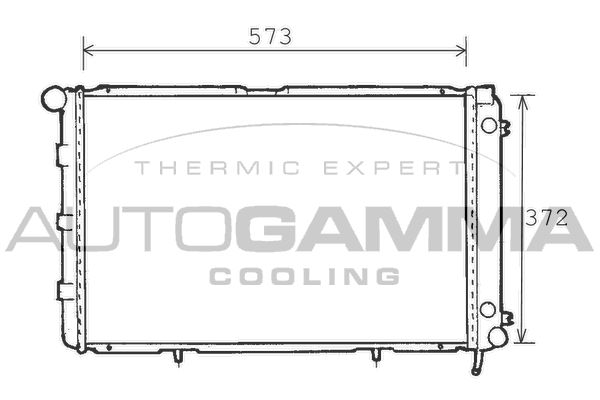 100514 AUTOGAMMA Радиатор, охлаждение двигателя