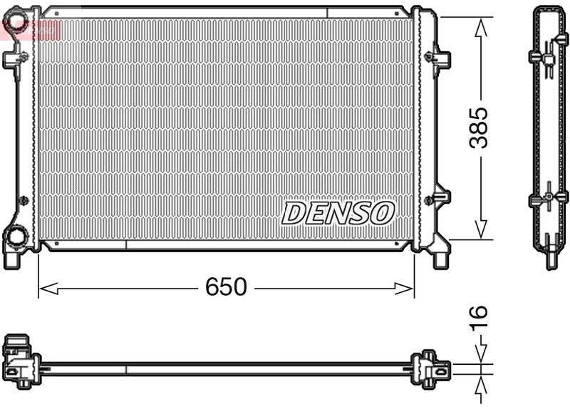 DRM02014 DENSO Радиатор, охлаждение двигателя