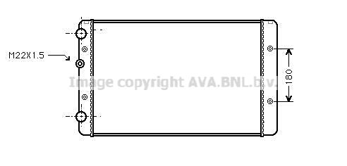 VNA2027 AVA QUALITY COOLING Радиатор, охлаждение двигателя