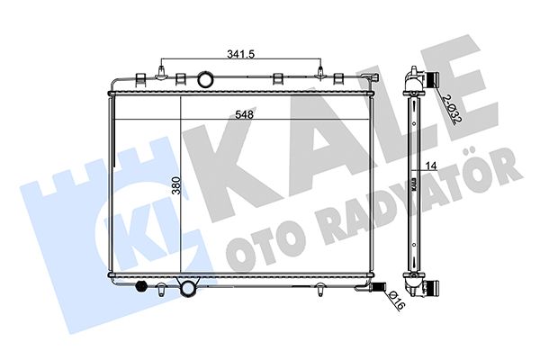 216999 KALE OTO RADYATÖR Радиатор, охлаждение двигателя