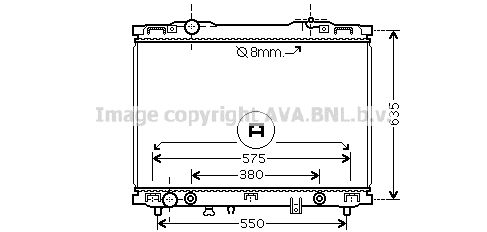 KAA2057 AVA QUALITY COOLING Радиатор, охлаждение двигателя