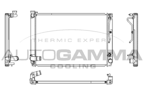 107362 AUTOGAMMA Радиатор, охлаждение двигателя
