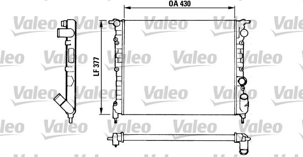 883875 VALEO Радиатор, охлаждение двигателя