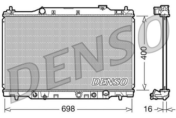 DRM40016 DENSO Радиатор, охлаждение двигателя