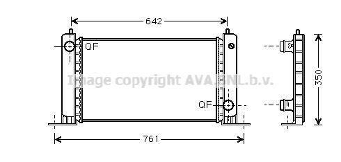 FTA2243 AVA QUALITY COOLING Радиатор, охлаждение двигателя