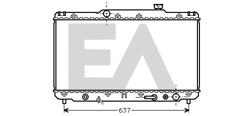 31R71090 EACLIMA Радиатор, охлаждение двигателя