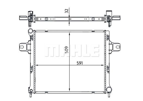 CR1696000S MAHLE Радиатор, охлаждение двигателя