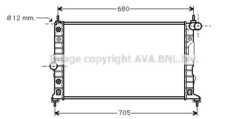 SB2037 AVA QUALITY COOLING Радиатор, охлаждение двигателя