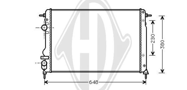 DCM2926 DIEDERICHS Радиатор, охлаждение двигателя
