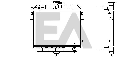 31R54046 EACLIMA Радиатор, охлаждение двигателя