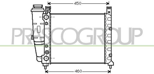 FT127R002 PRASCO Радиатор, охлаждение двигателя