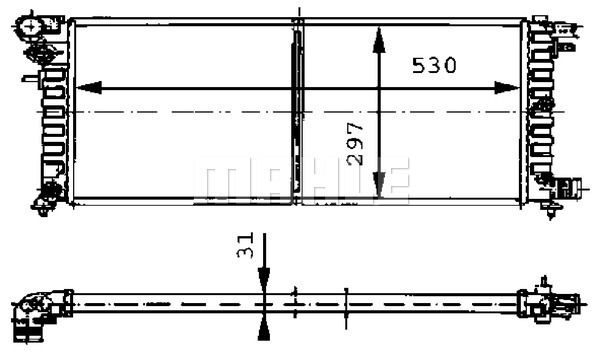 CR430000S MAHLE Радиатор, охлаждение двигателя