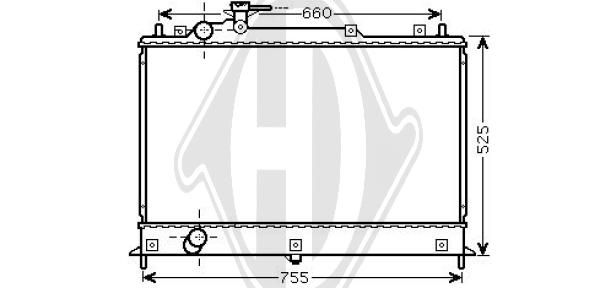 DCM2282 DIEDERICHS Радиатор, охлаждение двигателя