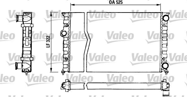 730505 VALEO Радиатор, охлаждение двигателя